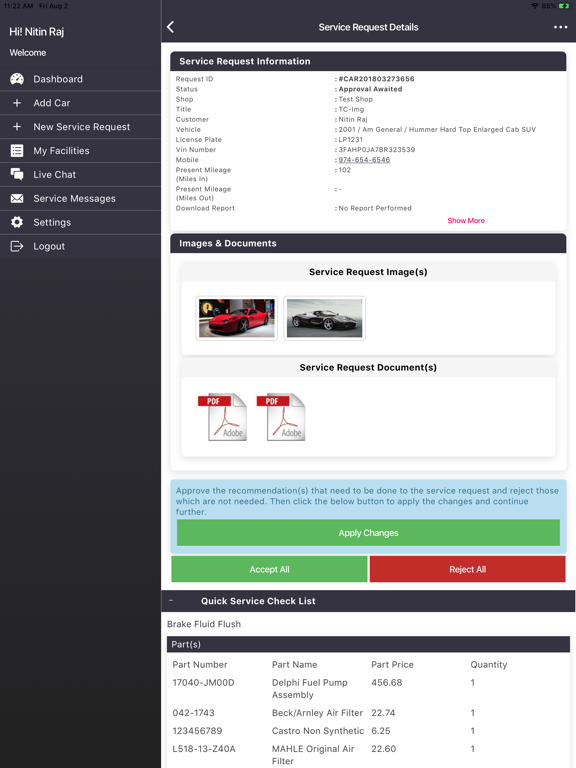 Digital Glovebox iPad screenshot 3 - Productivity app