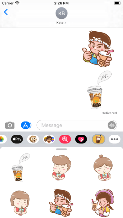 Screenshot #1 pour Bubble Tea Series Stickers