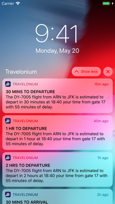 Travelonium: Flight Organizer Screenshot