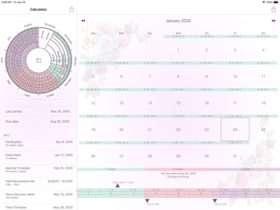 My Pregnancy Calendar iPad screenshot 5 - Health & Fitness app