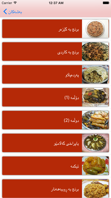 خواردنە بەتامەكان Screenshot