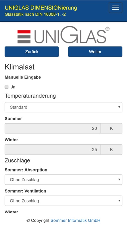 UNIGLAS DIMENSIONierung screenshot-5