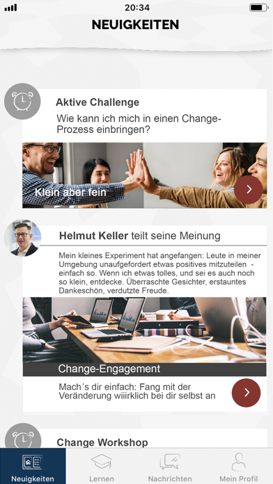 Screenshot #1 pour Timmermann Change App - ChApp