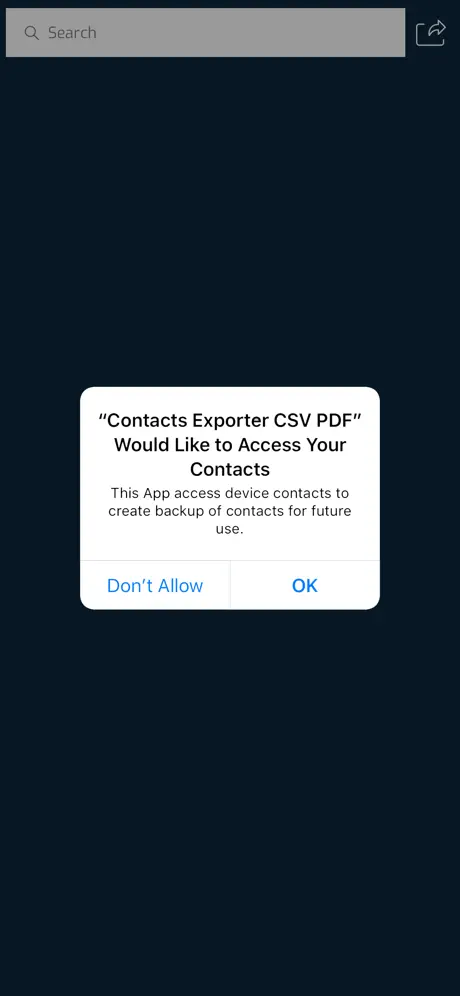 Contacts Exporter CSV/PDF