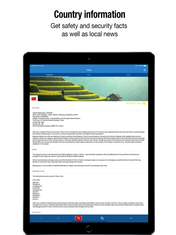 Safey Global iPad screenshot 4 - Travel app
