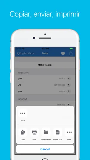 Captura de pantalla de Verbos En Inglés en iPhone 3