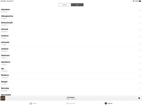 Radio UK - Live FM stations iPad screenshot 5 - Music app