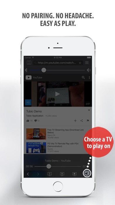 Tubio - Cast Web Videos to TV Screenshot