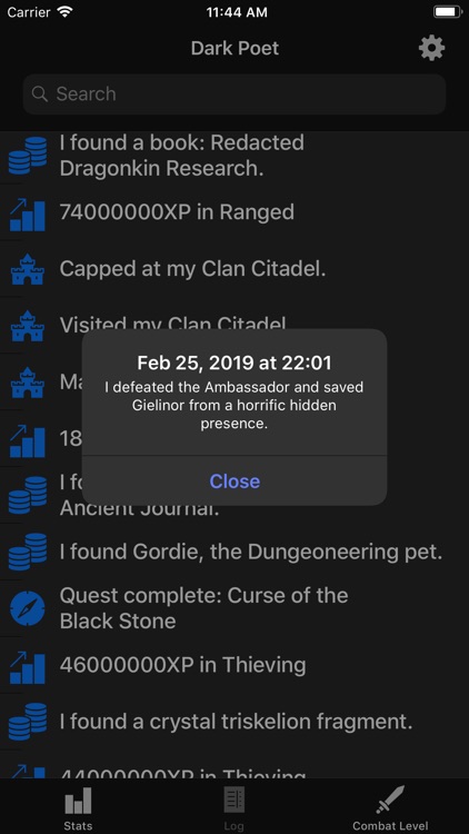 RS3Tracker - RuneScape 3 Stats screenshot-4