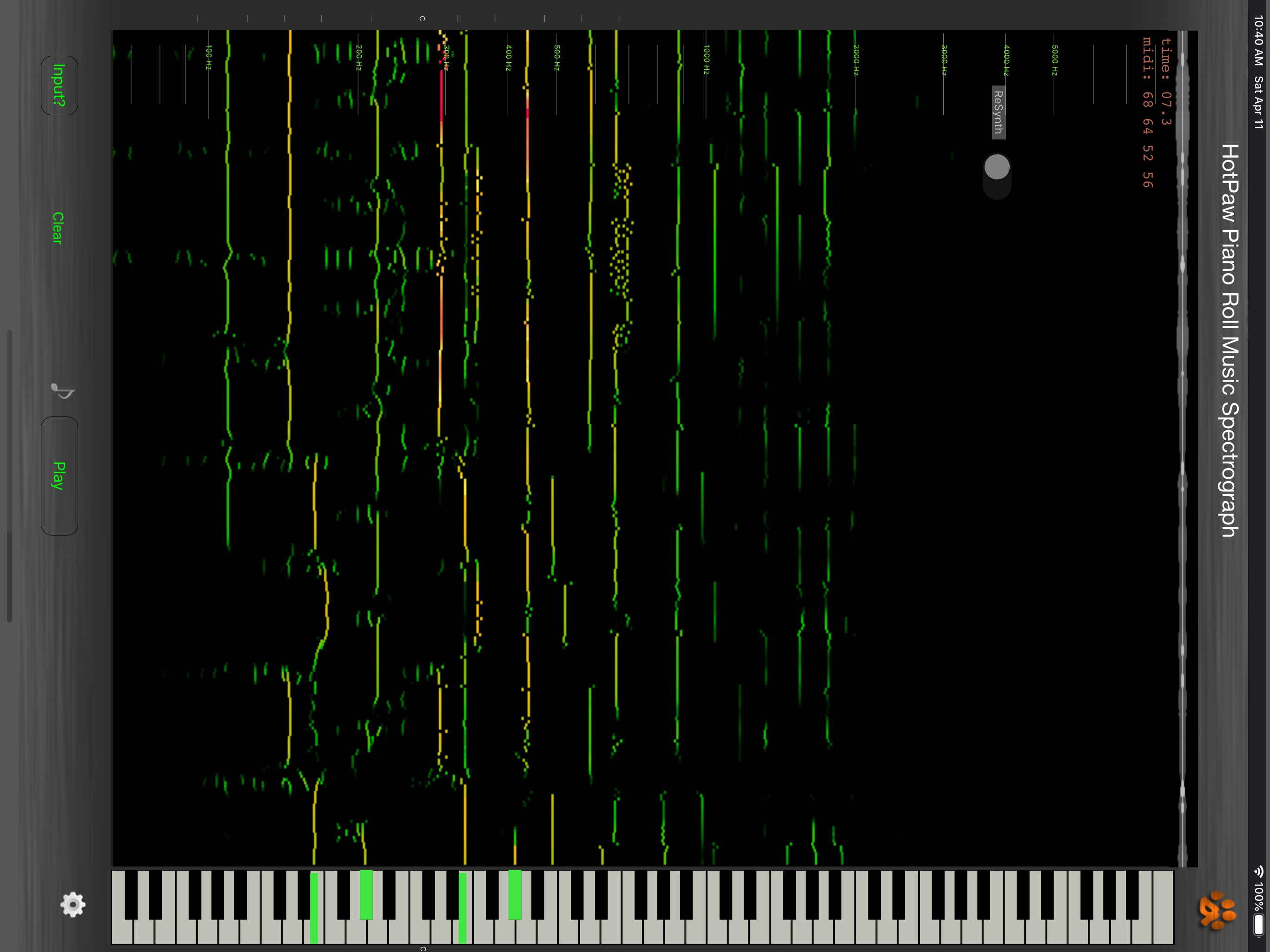 Music Spectrograph