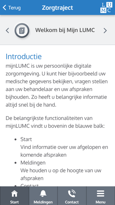 mijnLUMC Screenshot