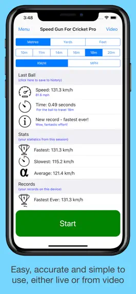 Game screenshot Speed Gun For Cricket apk