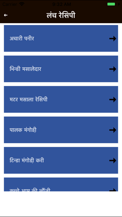 Indian Recipes In Hindi 2019 screenshot