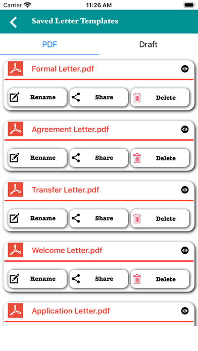 Letter Templates screenshot 4