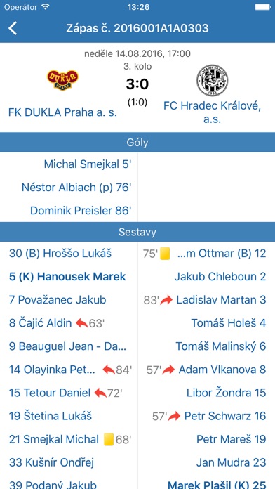 Můj fotbal Screenshot