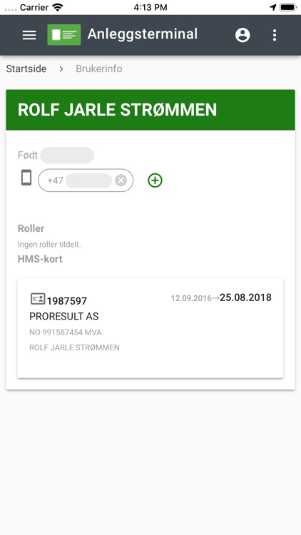 Anleggsterminal screenshot-5