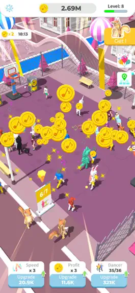 Game screenshot Idle Square Dance apk