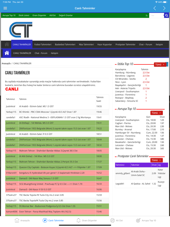 Screenshot #5 pour Canlı Tahminler