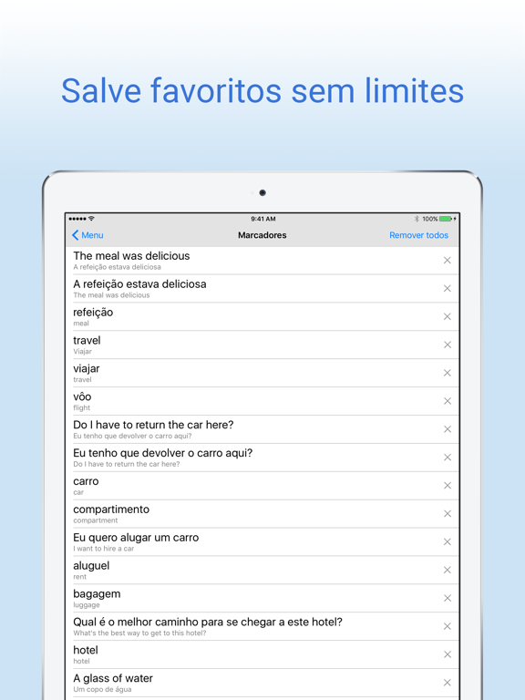 Dicionário Português Inglês iPad screenshot 4 - Reference app