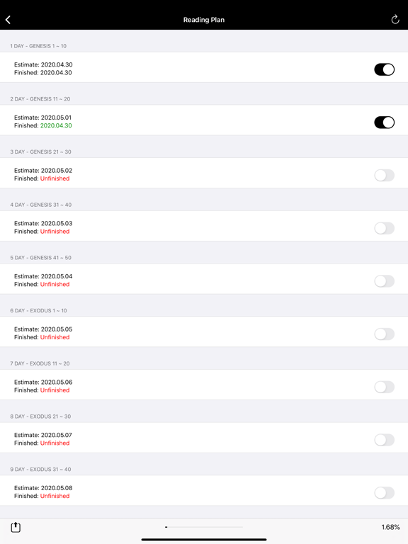 Bible(KJV) HD - Lite iPad screenshot 4 - Book app