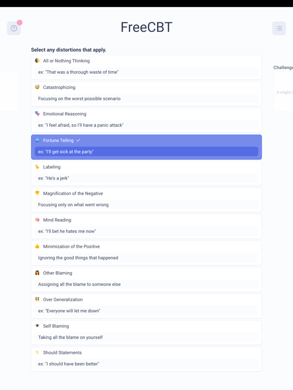 Screenshot #5 pour FreeCBT