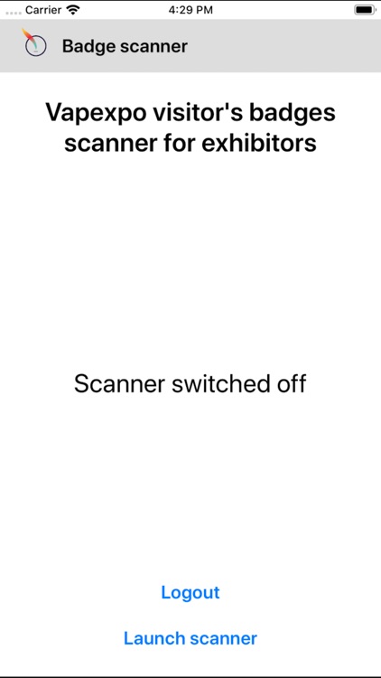 Vapexpo Exhibitor's Scanner