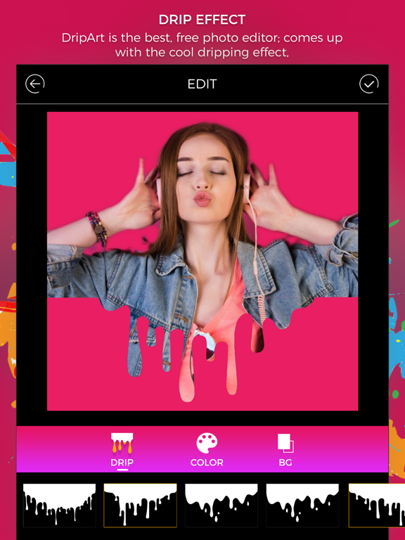 Screenshot #4 pour Drip Effect Photo Editor