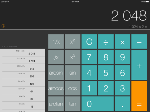 Calcy - Calculator - náhled