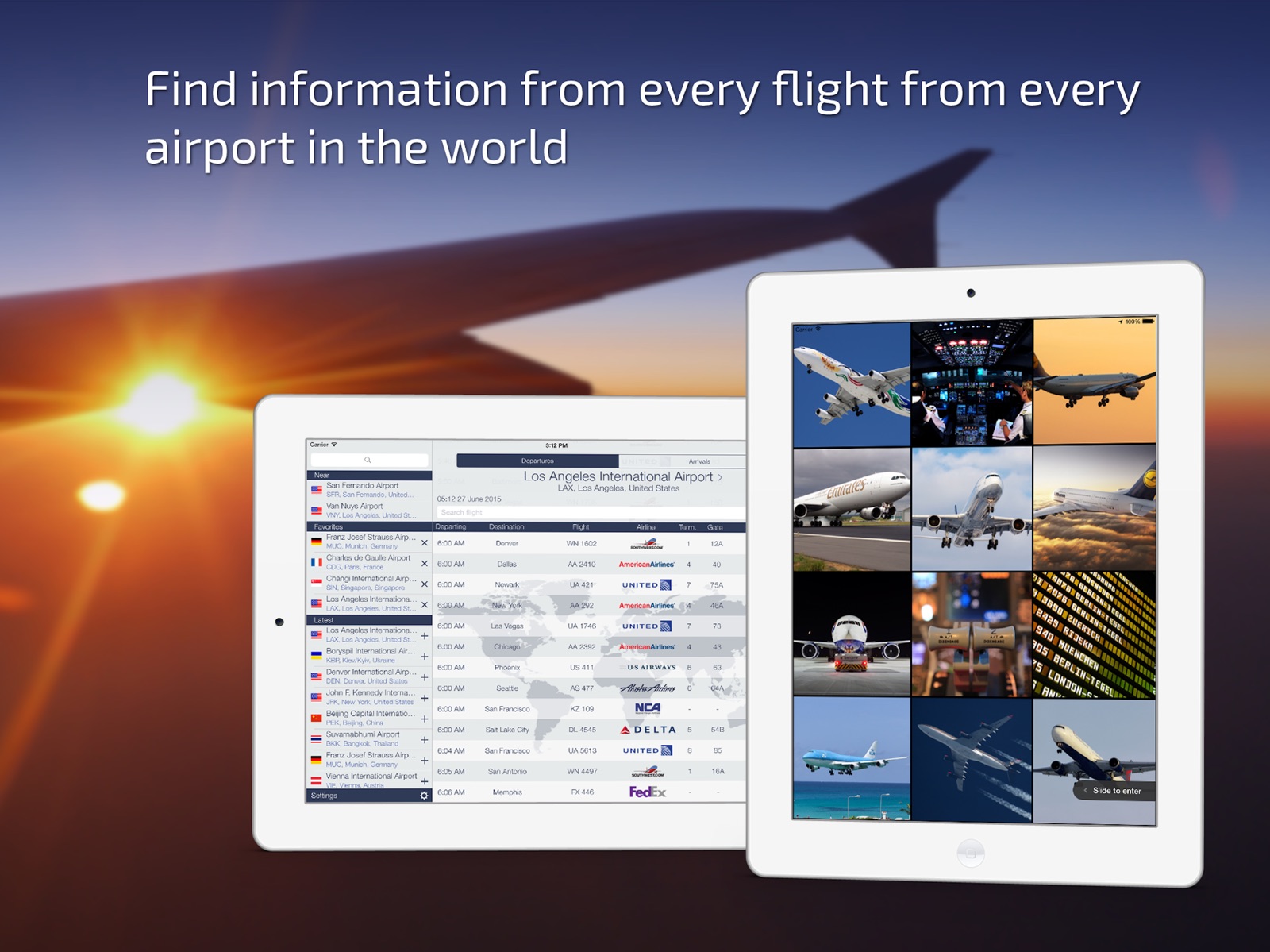 Flight Tracker - Plane Status ipad screenshot 1
