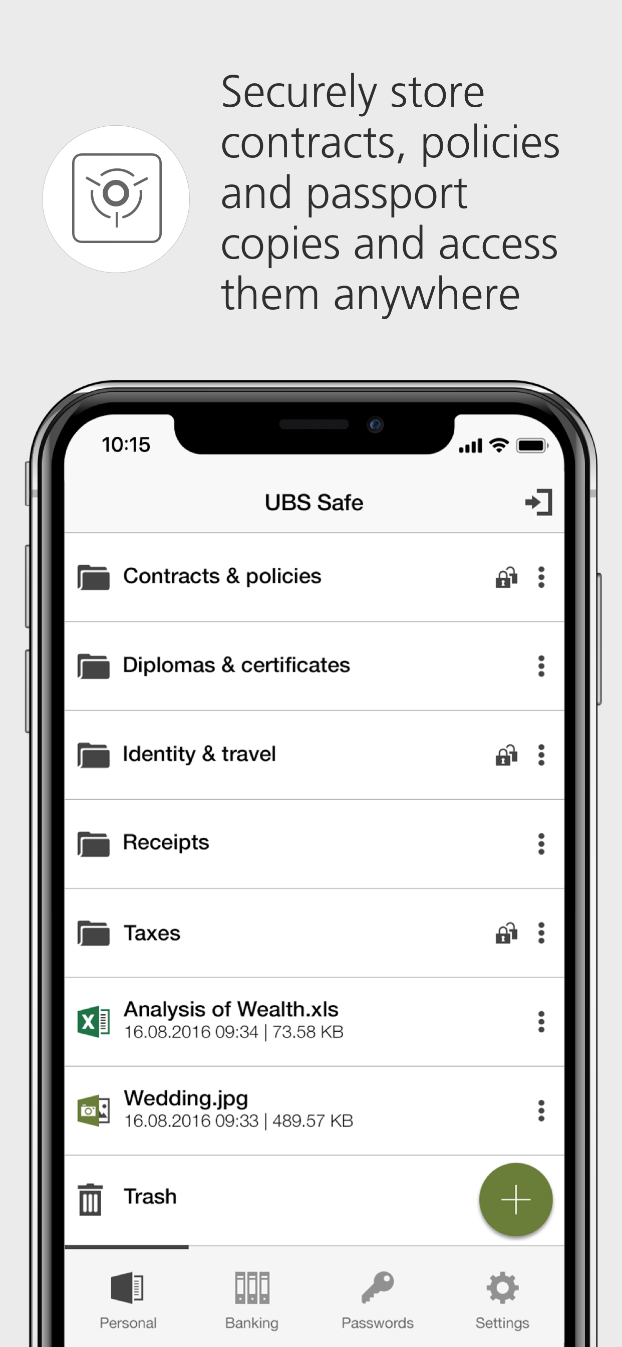 UBS Safe: Digital security