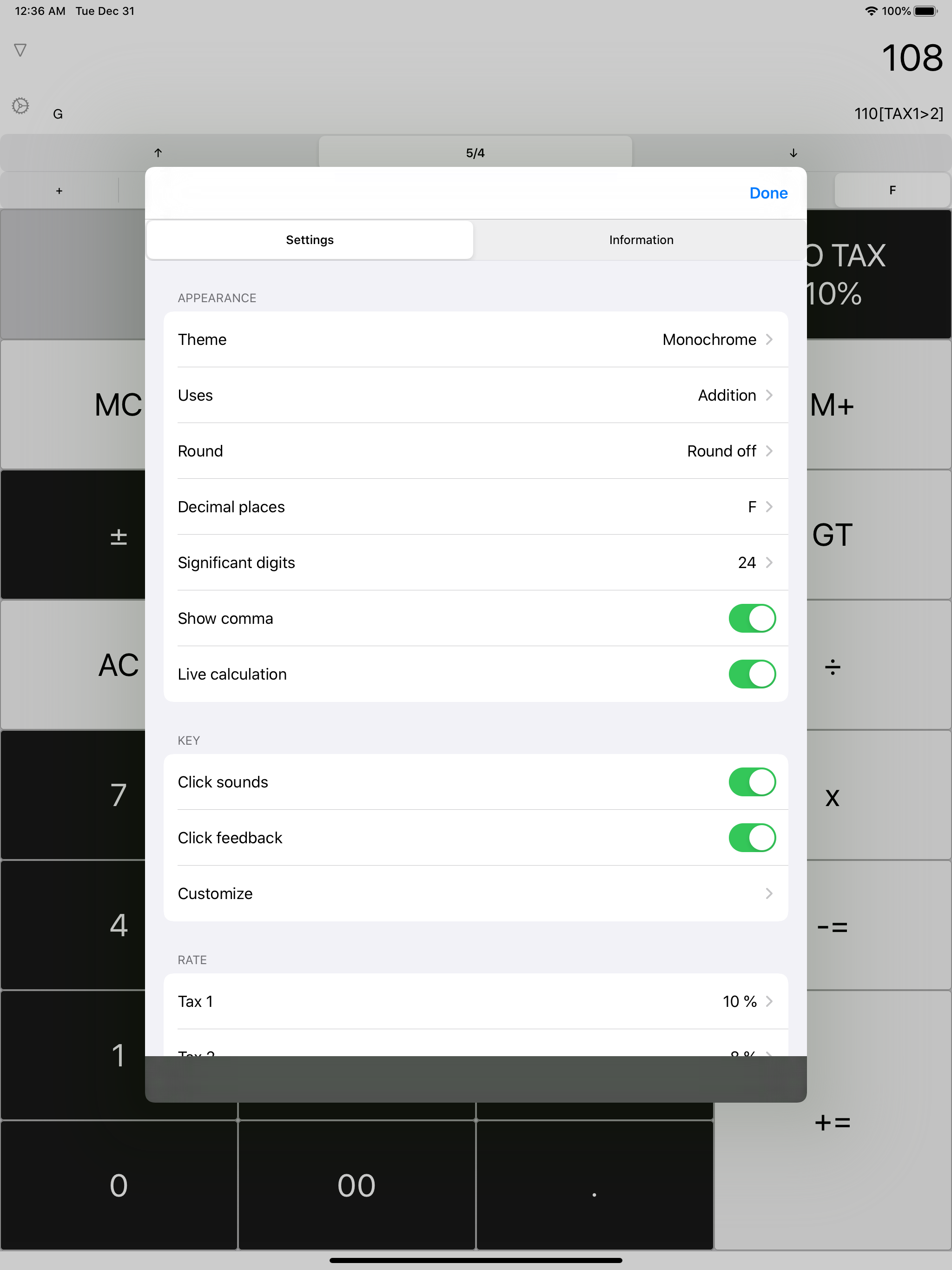 Pocket Calculator Woo-Dentaku
