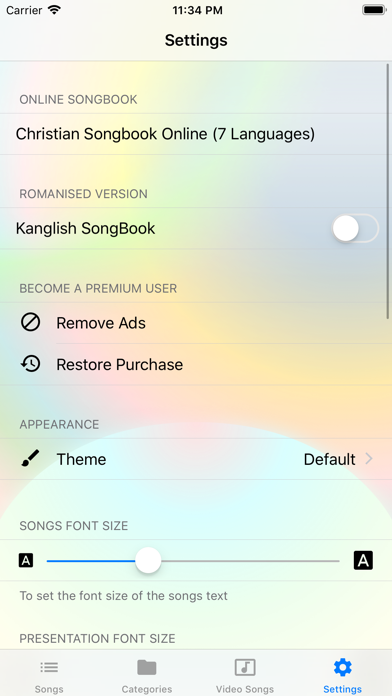 Kannada Christian Songs iPhone screenshot 9 - Book app