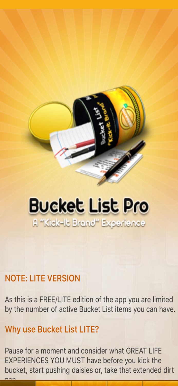 Bucket List Pro GoalsHabits