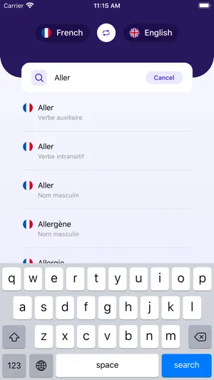 French~English Dictionary screenshot 2
