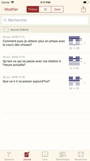 Capture d'écran de Yi Jing - I Ching sur iPhone 3