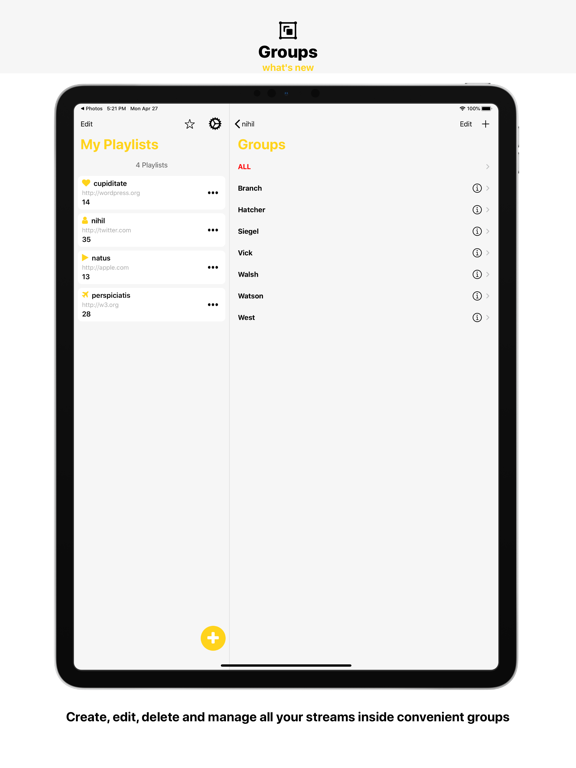 Cloud Stream IPTV Player iPad screenshot 6 - Photo & Video app