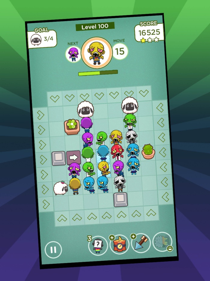 Zombie Rush Puzzle Game
