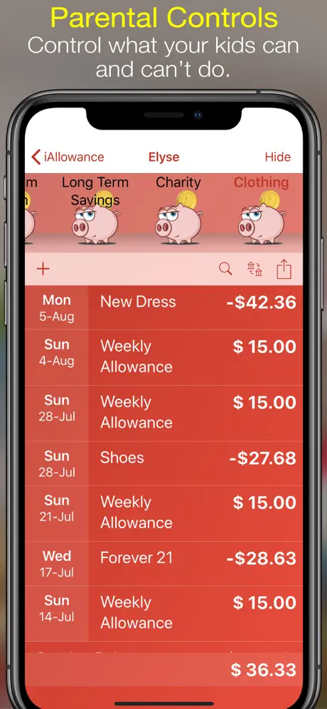 iAllowance (Chores Allowances)