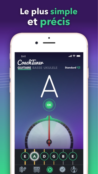Screenshot #2 pour Accordeur de guitare facile