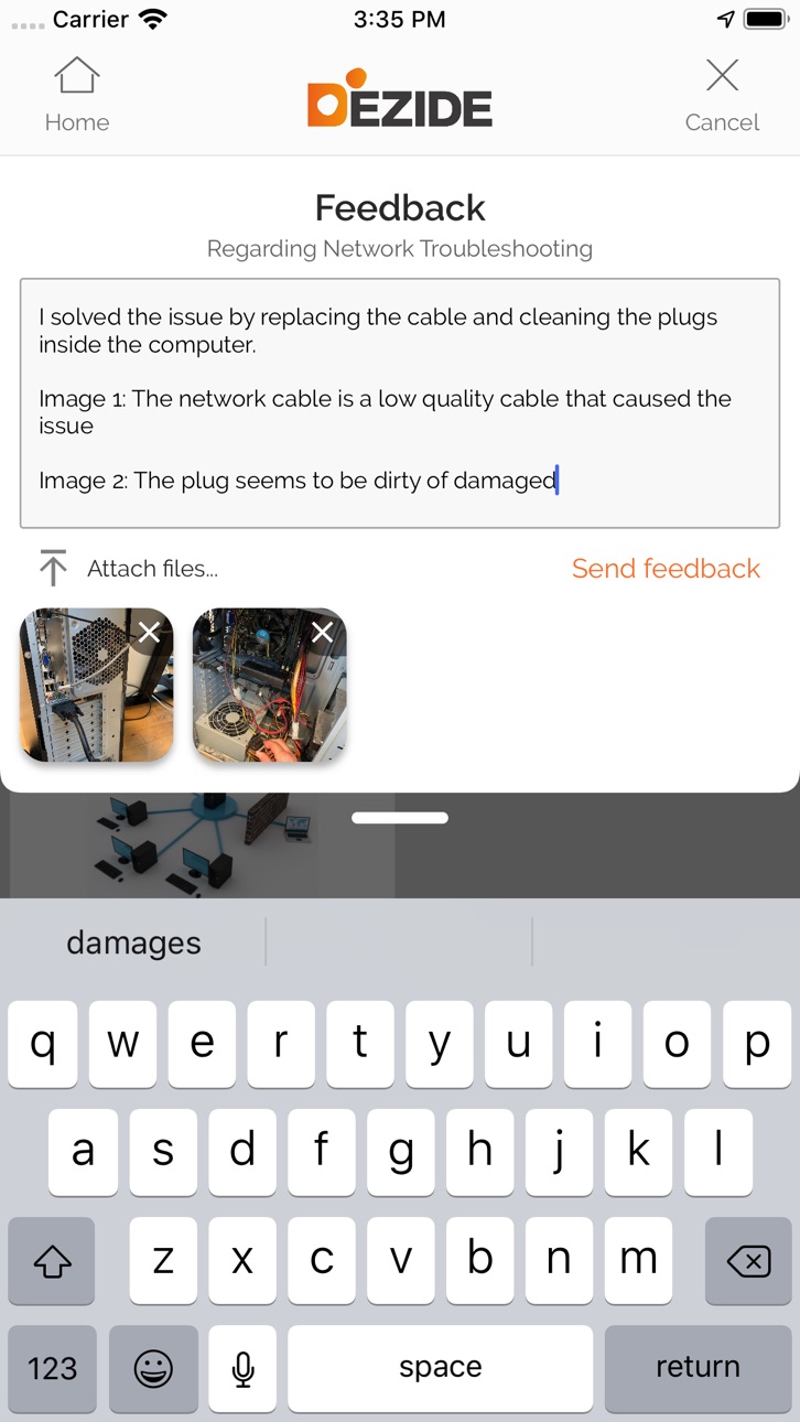 iPhone screenshot
