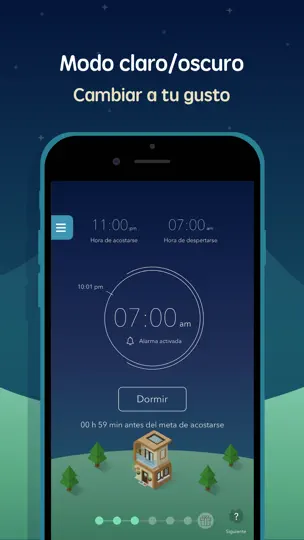 Captura de pantalla de SleepTown en iPhone 8
