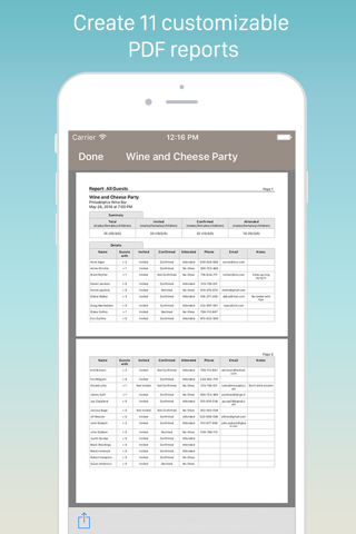 Guest List Organizer. screenshot 3
