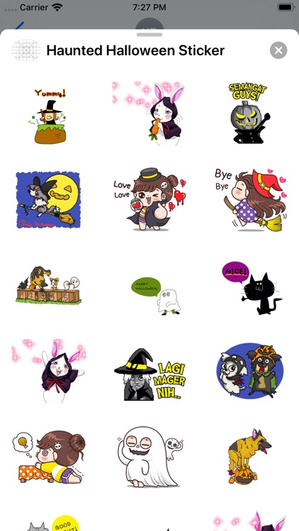 Haunted Halloween Sticker