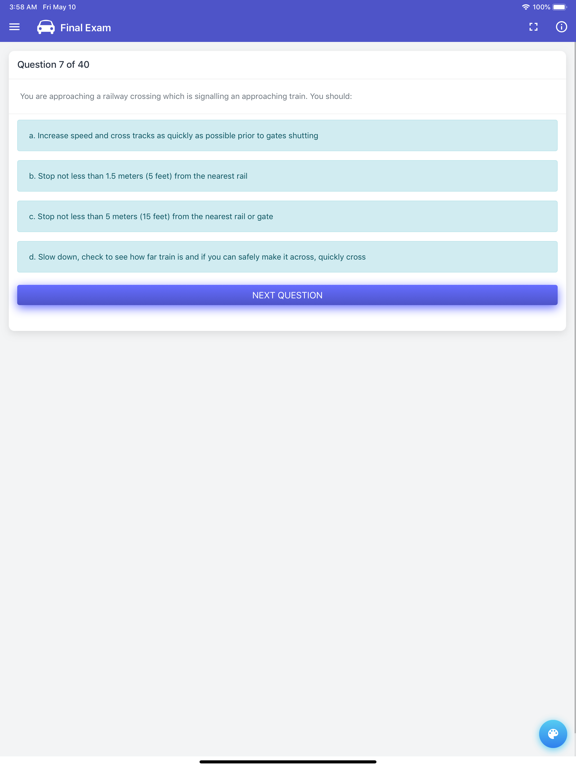 G1 Driving Test - Ontario iPad screenshot