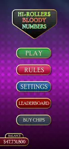 HI-ROLLER$ Bloody Numbers screenshot #1 for iPhone