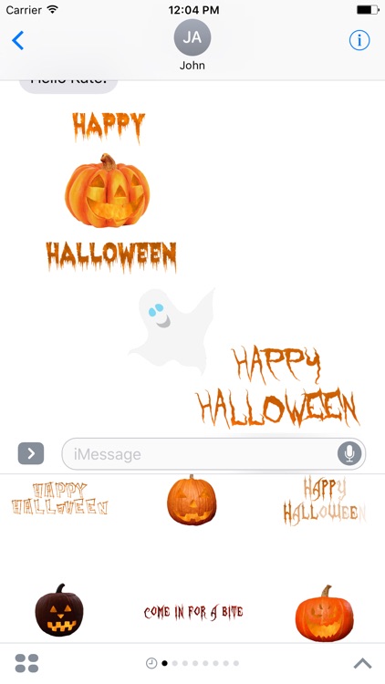 Halloween Stickers : Messages screenshot-0