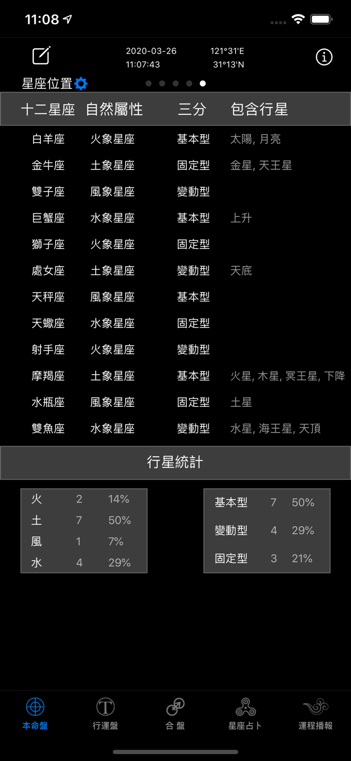 星座占卜大师排盘专家HD screenshot 6