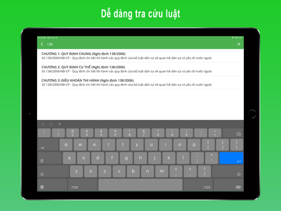 eLaws iPad screenshot