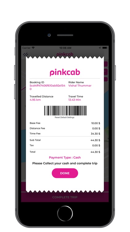 PinkCab Driver
