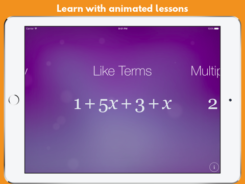 Algebra Touch screenshot 2